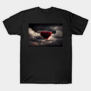 Broken Heart in the Clouds /  Broken Hearts Unwind Designs T-Shirt